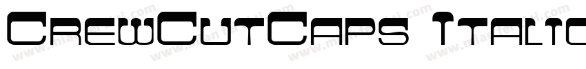 CrewCutCaps Italic字体转换